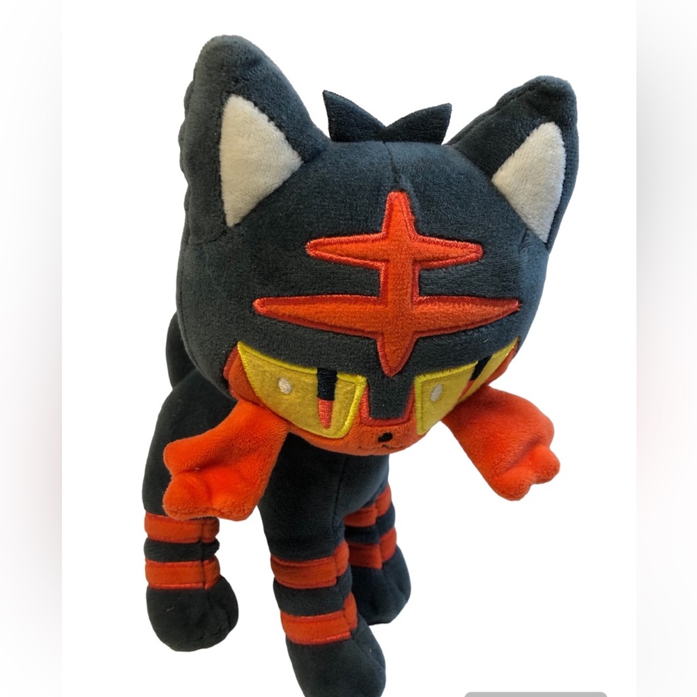 Pokémon Litten Plush Stuffed Animal Toy, 8" - Officially Licensed